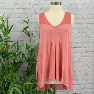 Lauren Conrad Blush Tan w/ Embroidery & Pleating